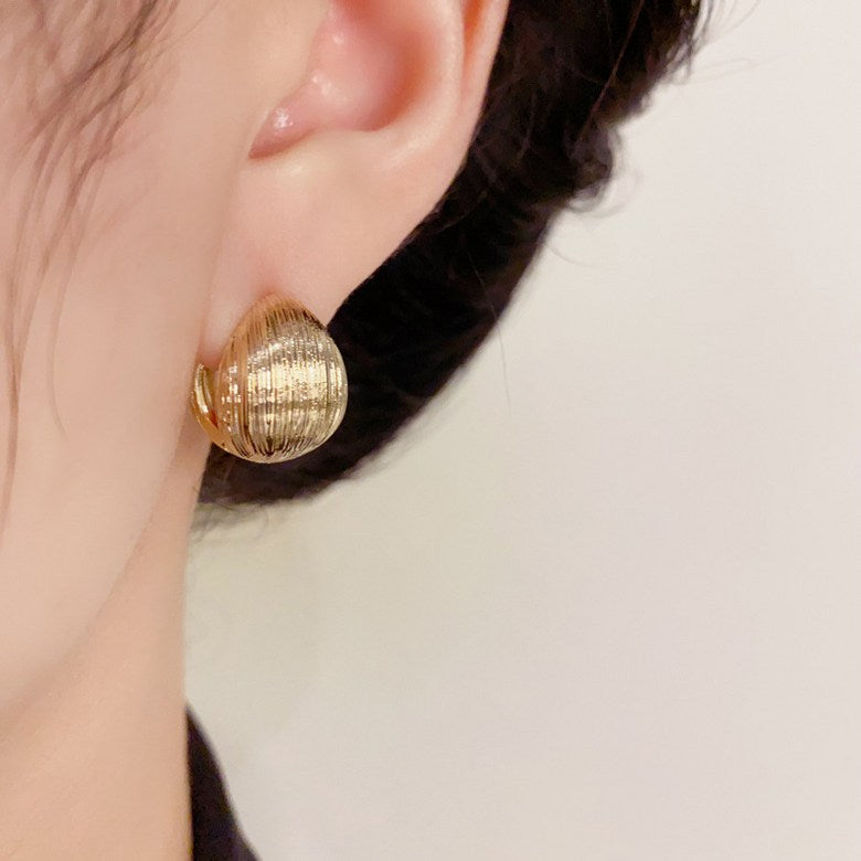 Pendientes "Duna Dorada" – Baño de Oro 18K