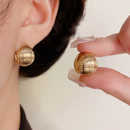Pendientes "Duna Dorada" – Baño de Oro 18K
