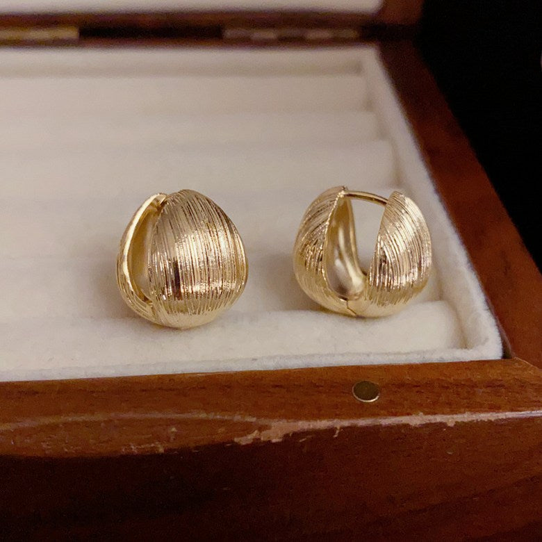 Pendientes "Duna Dorada" – Baño de Oro 18K