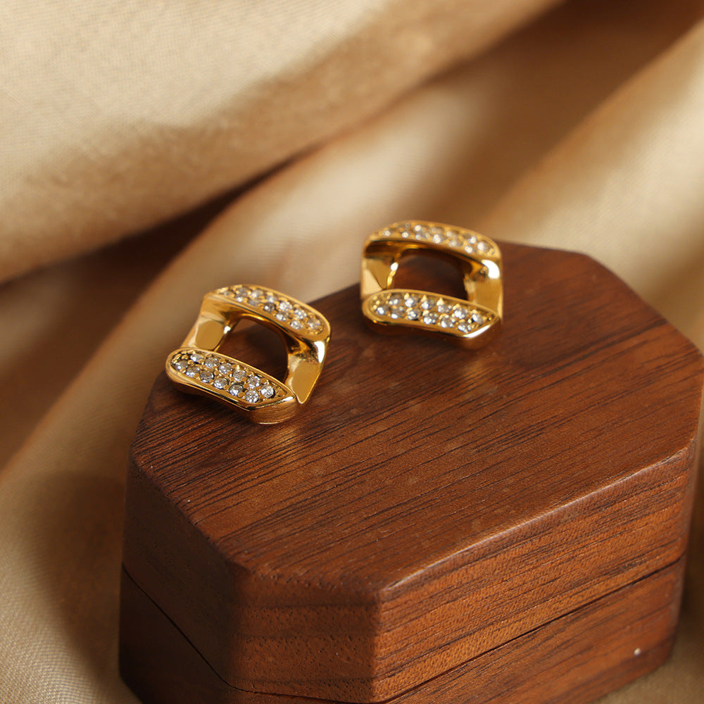 Pendientes Kova - Acero Inoxidable & Acabado Dorado