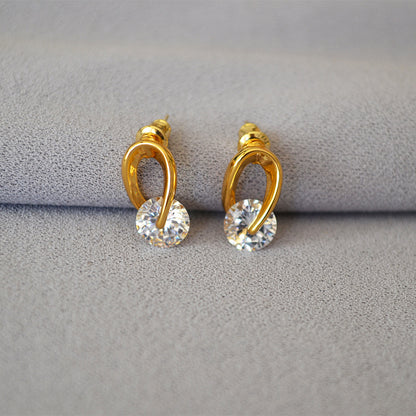 Pendientes Lazo Aura – Circonita Brillante