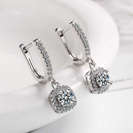 Pendientes "LuzDiamant" – Plata 925 & Zirconia
