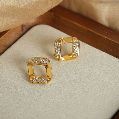 Pendientes Kova - Acero Inoxidable & Acabado Dorado