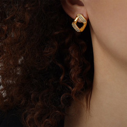 Pendientes Kova - Acero Inoxidable & Acabado Dorado