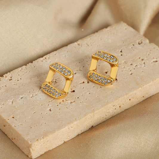 Pendientes Kova - Acero Inoxidable & Acabado Dorado