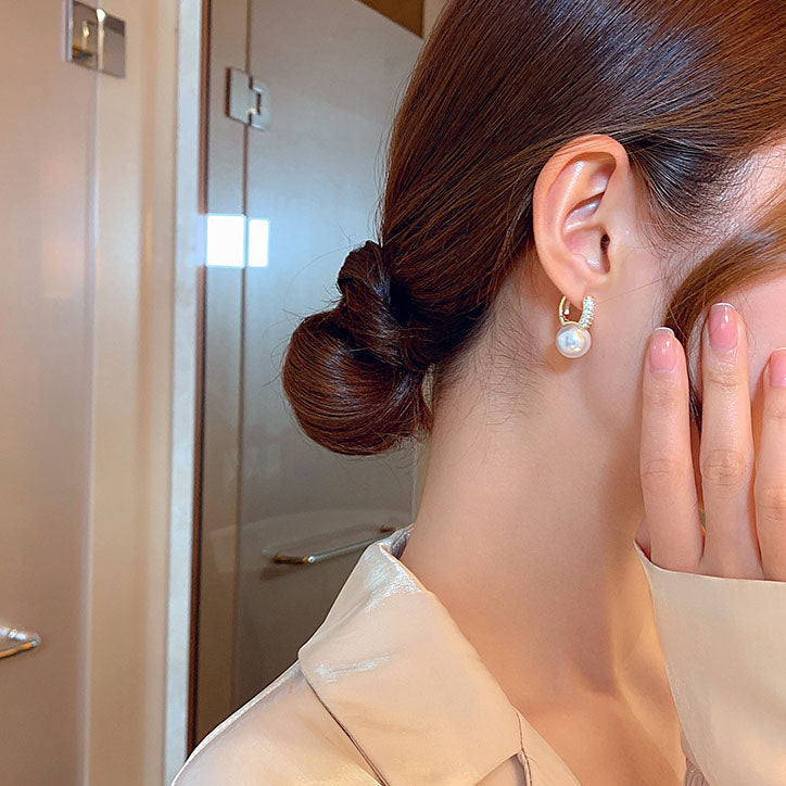 Pendientes "BrilloLuz" – Perla & Oro 18k