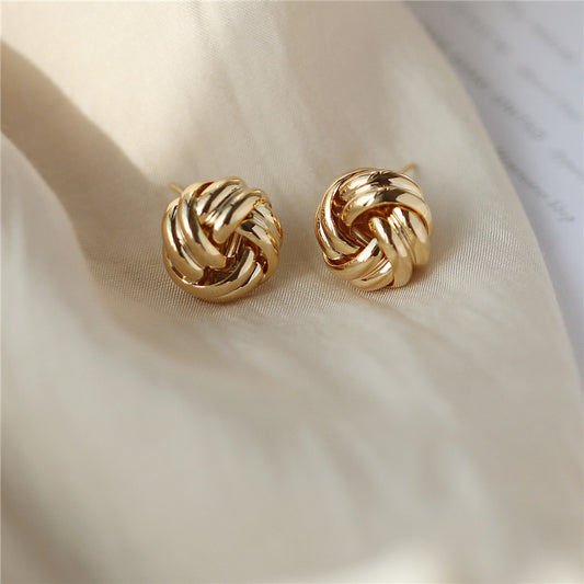 Pendientes "NudoLuz" – Oro 18k