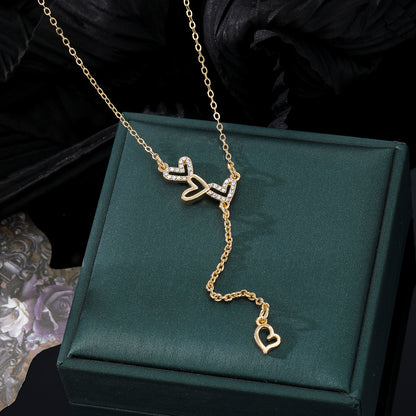 Collar “LoveLuz” – Acero inoxidable & Circonitas