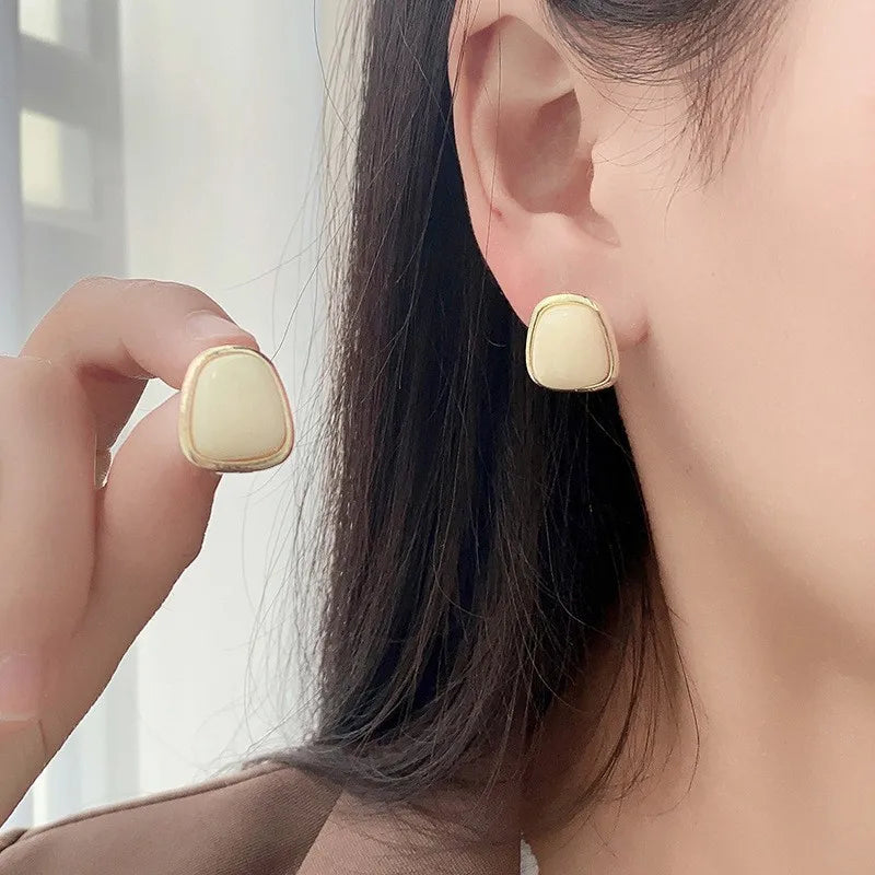 Pendientes "AuraLuz" – Resina & Oro 18k