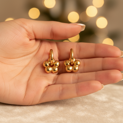 Pendientes “Nova Dorada” – Baño de Oro 18K