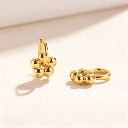 Pendientes “Nova Dorada” – Baño de Oro 18K