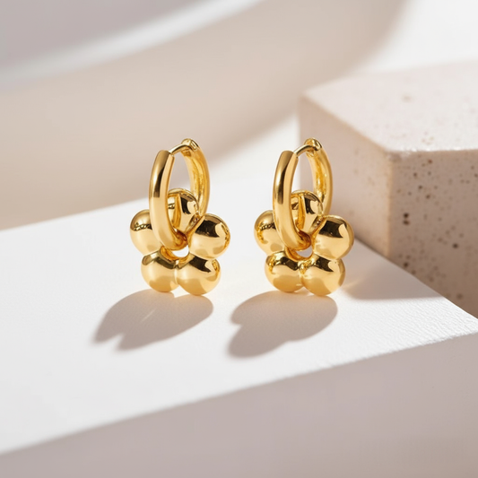 Pendientes “Nova Dorada” – Baño de Oro 18K