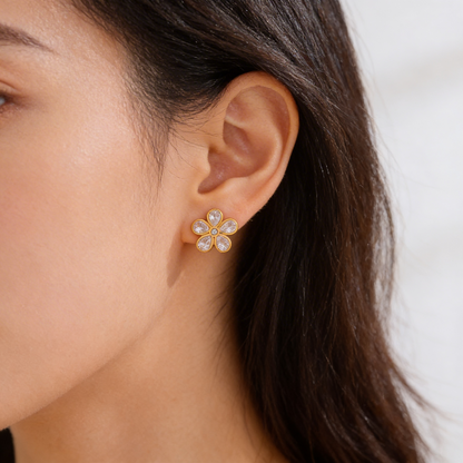 Pendientes Élide - Acero Inoxidable & Acabado Dorado