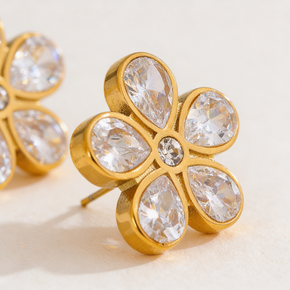 Pendientes Élide - Acero Inoxidable & Acabado Dorado