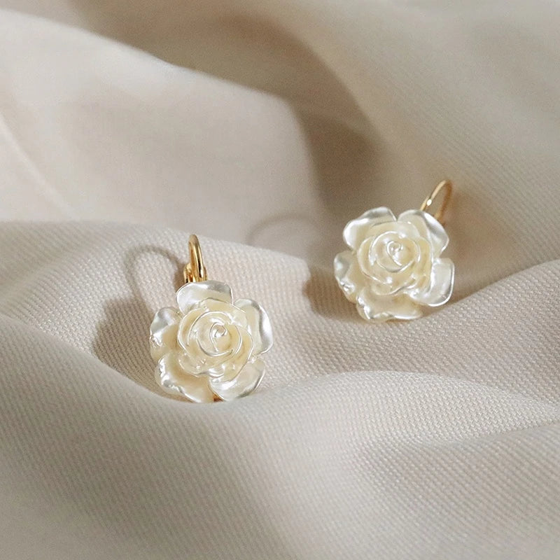 Pendientes "RoseLuce" – Nácar & Oro 18k