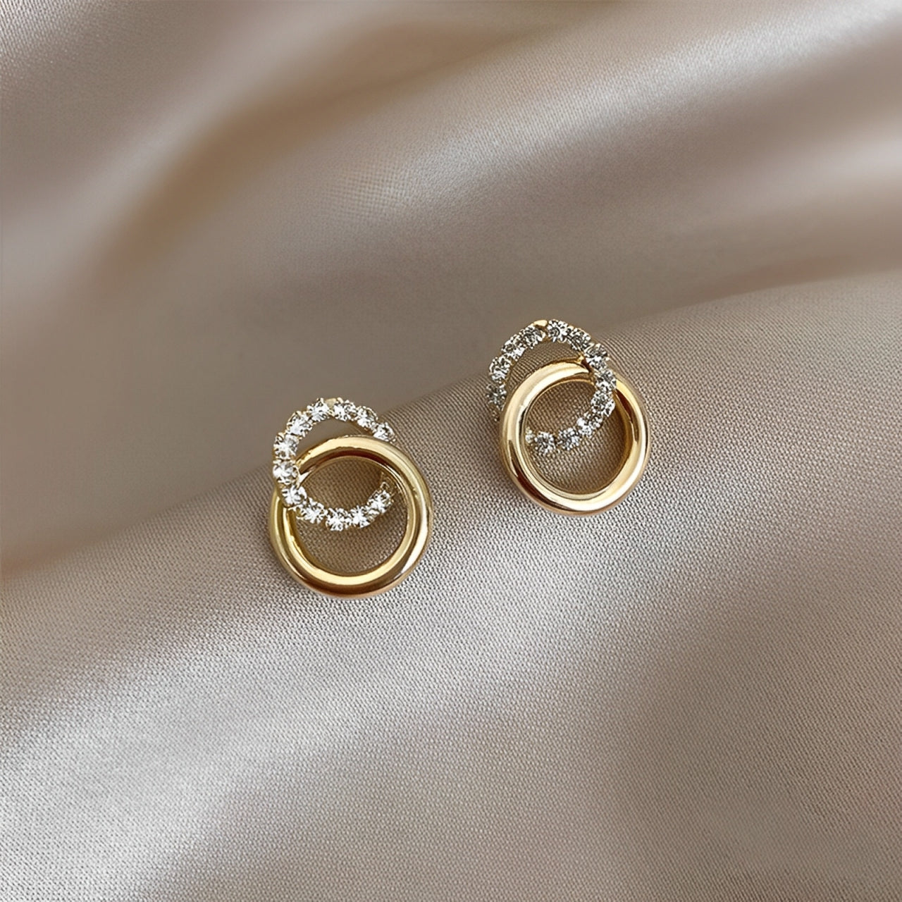 (2x1) Pendientes "Éternelle" - Oro 18K & Circonitas